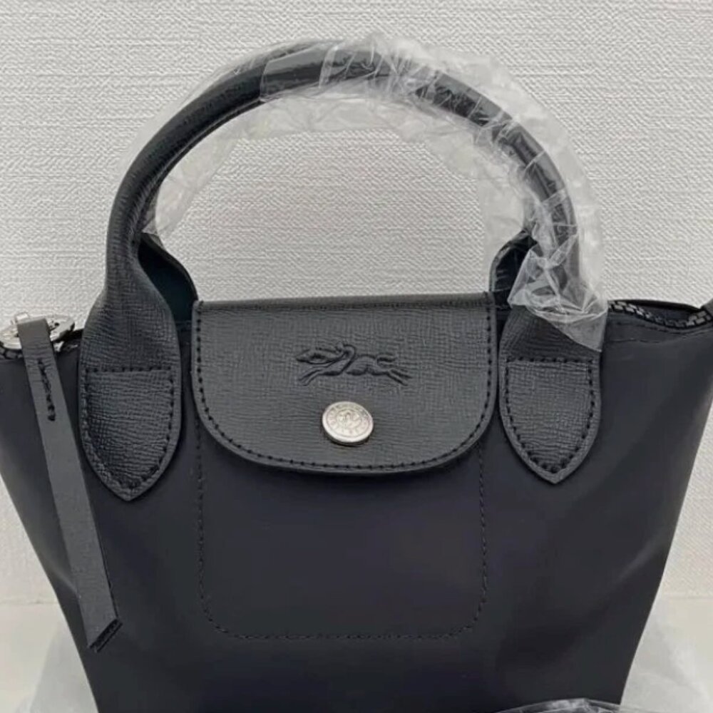 Longchamp Le Pliage Neo XS Black Shoulder Tote Bag
